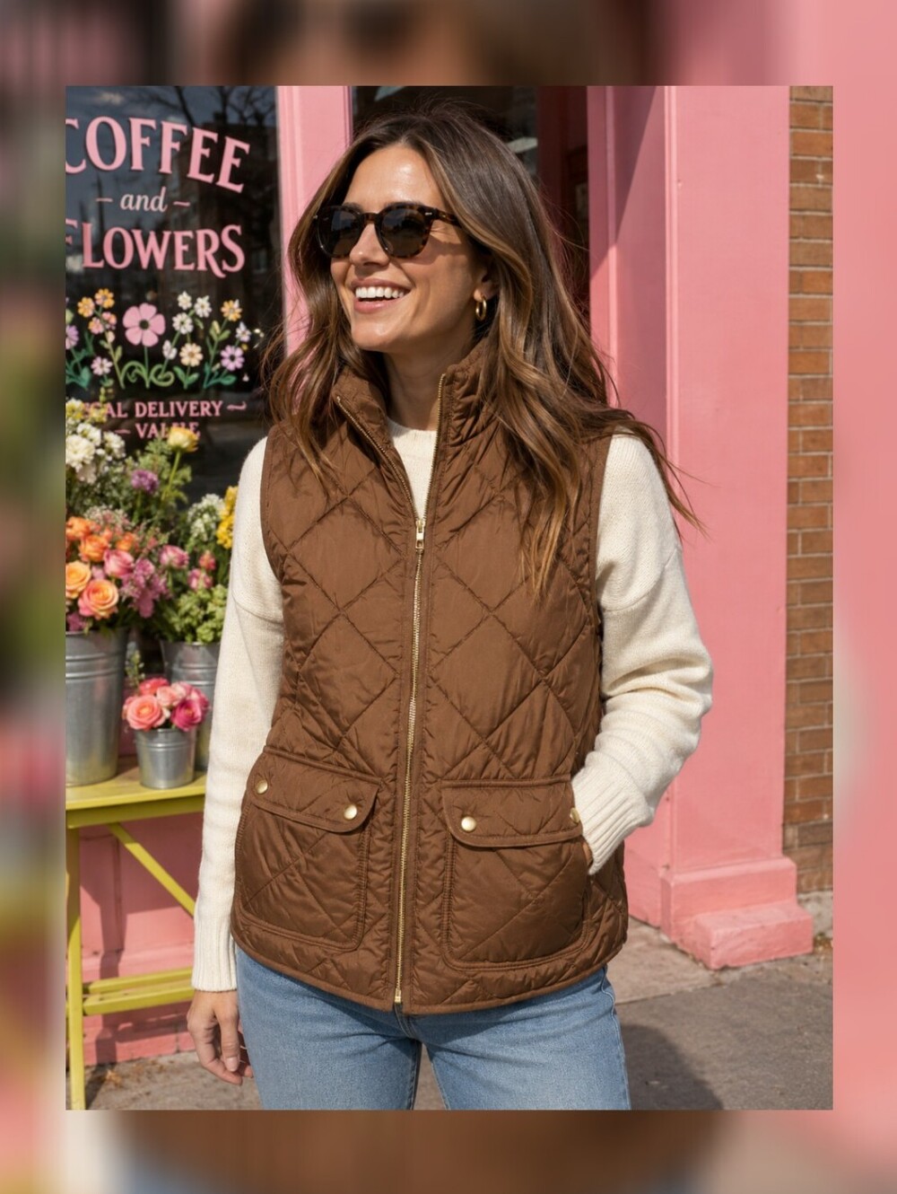 J.Crew Quilted Excursion Utility Puffer Vest S